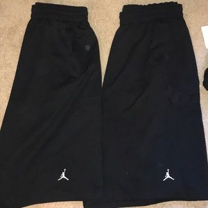 2 Pairs Nike Air Jordan Bankroll Shorts Black XL